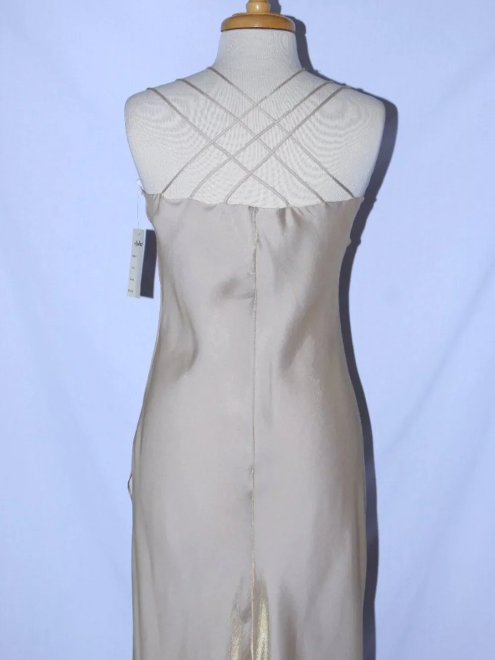Juliet #1937 Floor Length Formal Evening Gown-Size 2X-GOLD-NWT - Picture 5 of 6